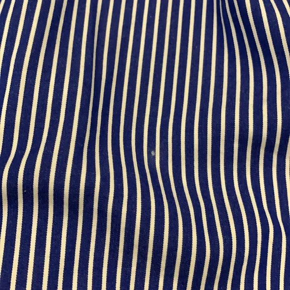 Ralph Lauren Cotton Blue/White Striped Slim Fit Long Sleeve Dress Shirt, Size M - Picture 6 of 6